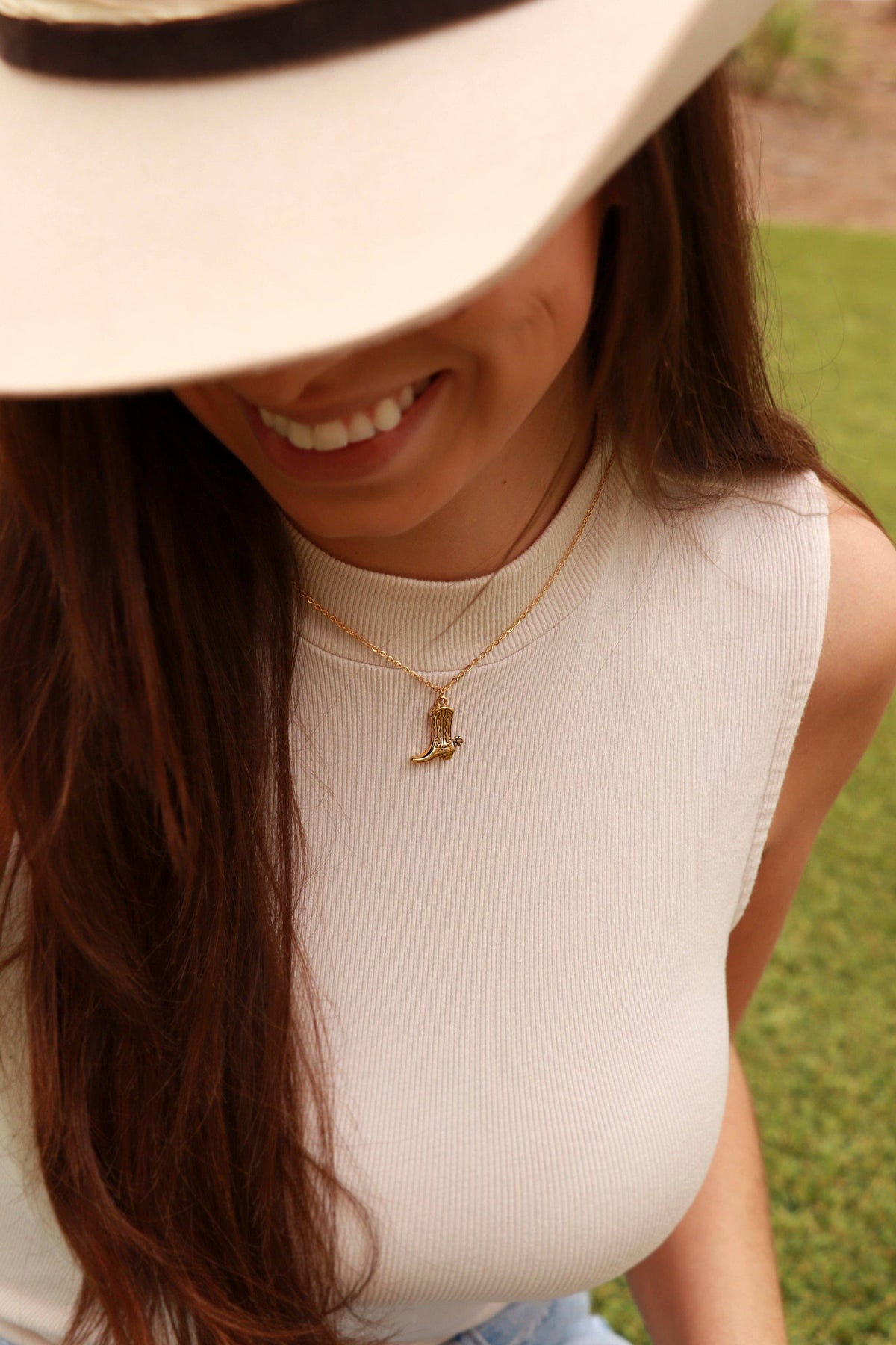 Cowboy Boot Charm| 18K Gold PVD