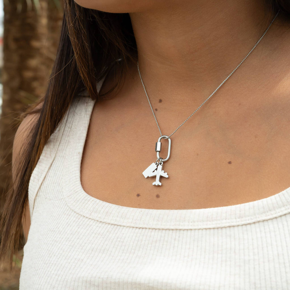 Gold Airplane Travel Charm | 18K Gold PVD
