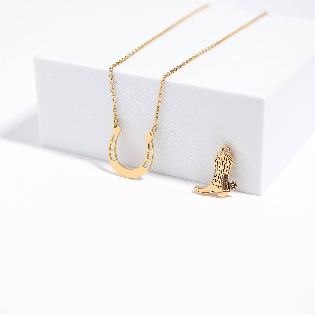 Cowboy Boot Charm| 18K Gold PVD