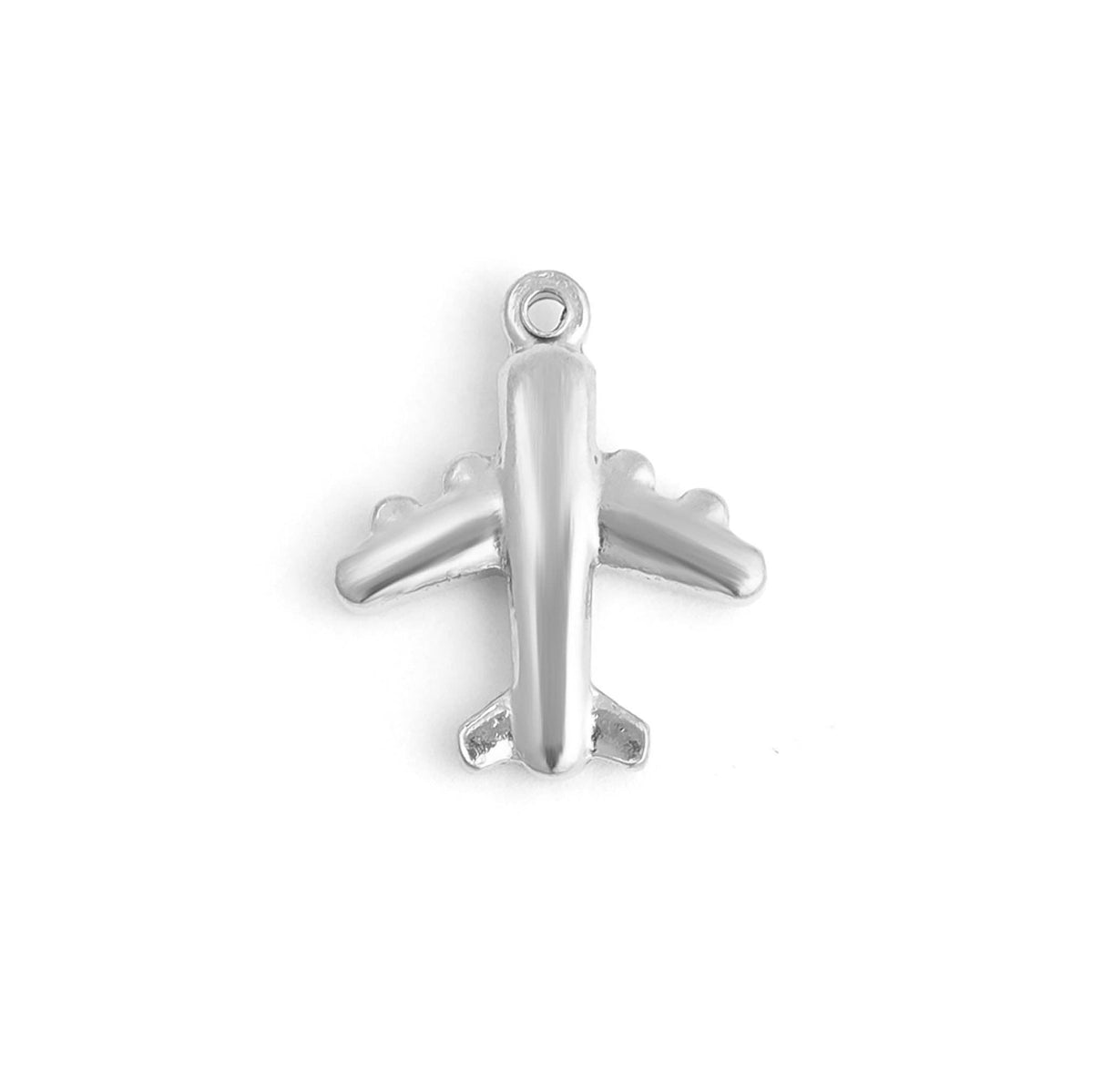 Gold Airplane Travel Charm | 18K Gold PVD