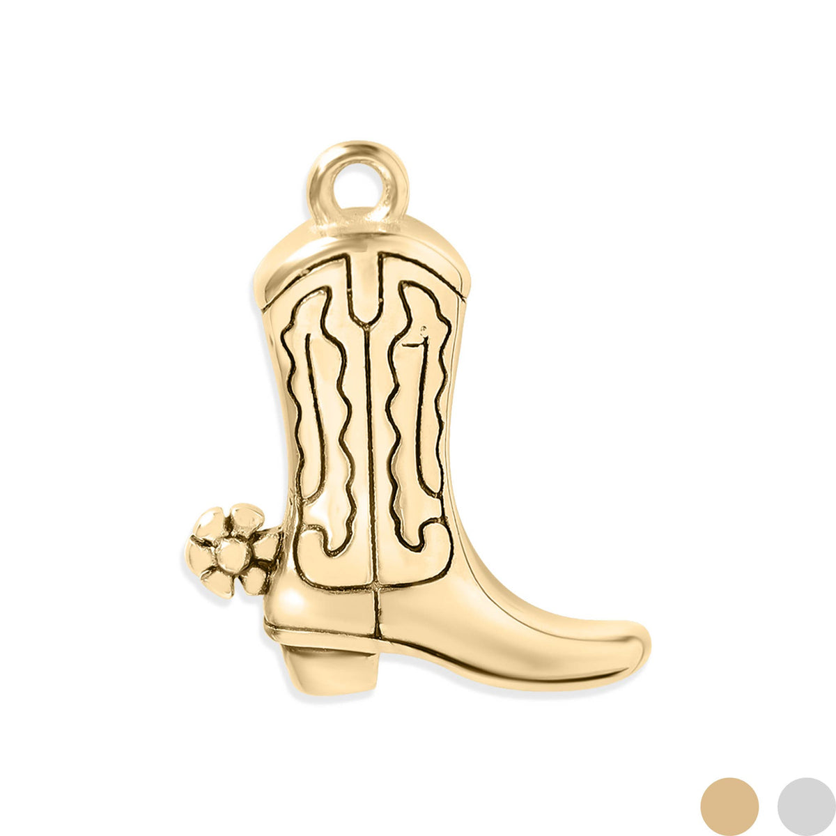 Cowboy Boot Charm| 18K Gold PVD