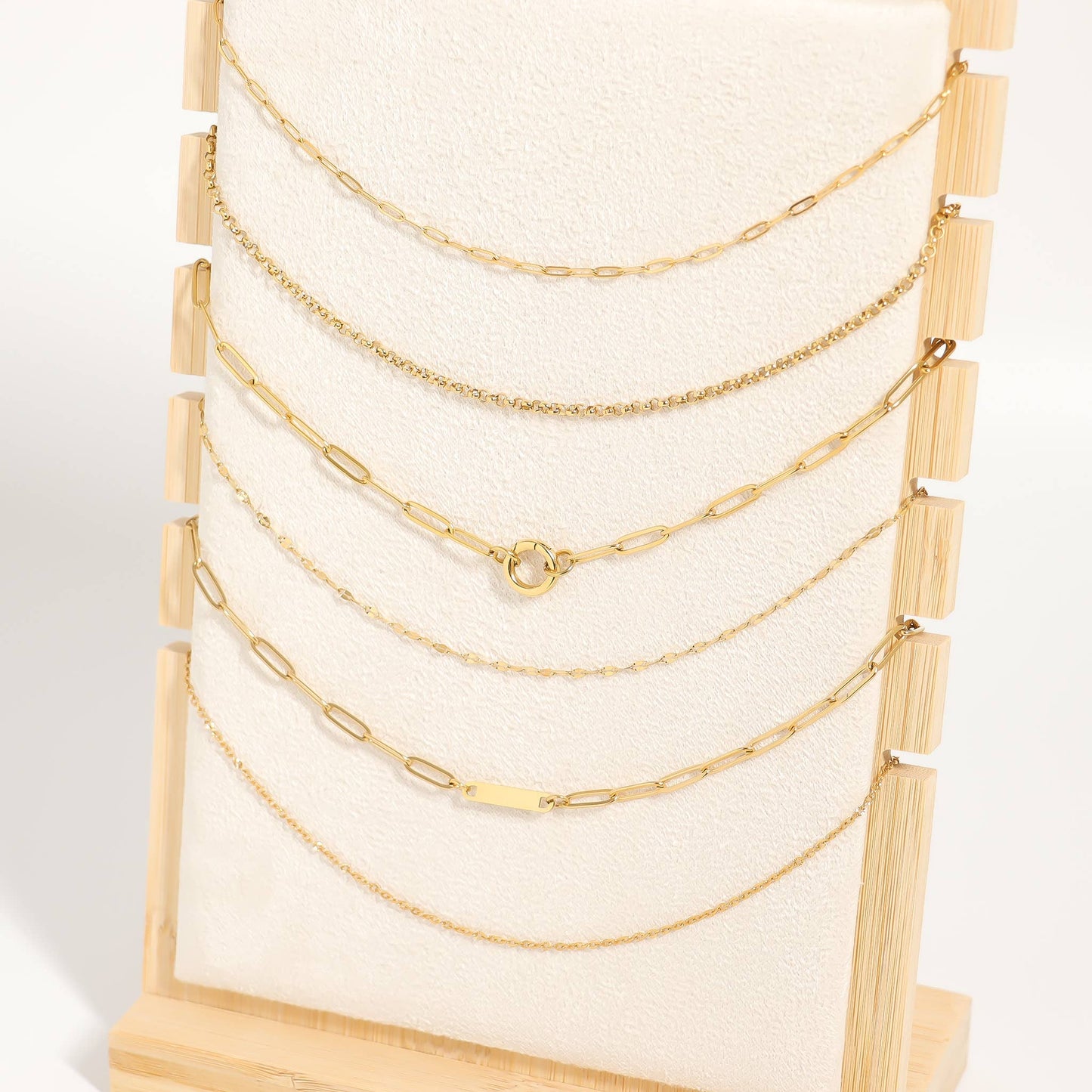 Paperclip Charm Holder Necklace | Gold & Silver Carabiner Necklace