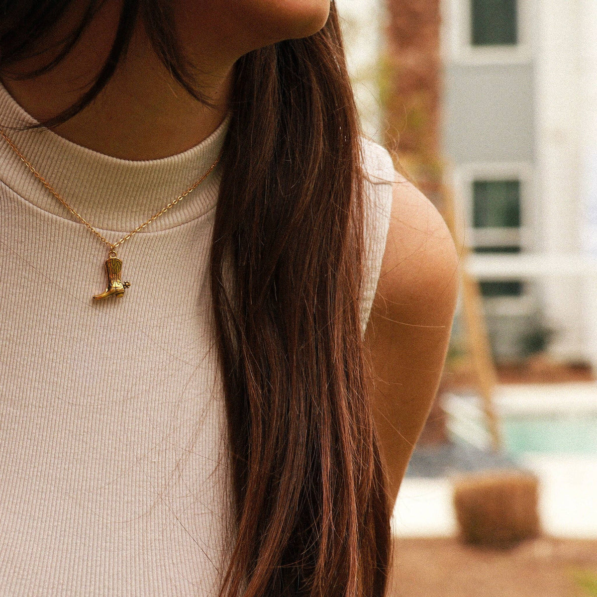Cowboy Boot Charm| 18K Gold PVD