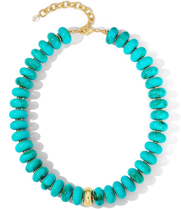 Chunky Beaded Necklace for Women Statement Necklace